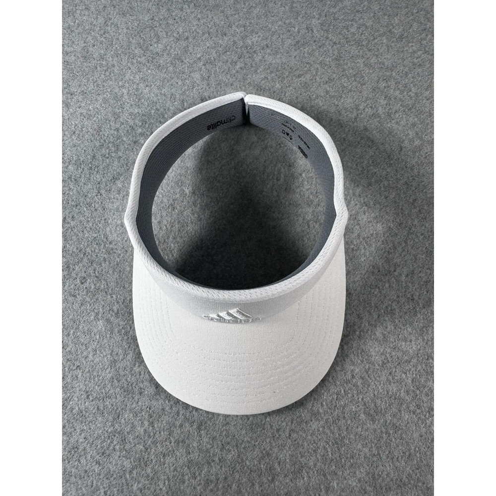 Adidas Visor Mens One Size Fits All White Climalite Golf Stretch Performance - Picture 2 of 9